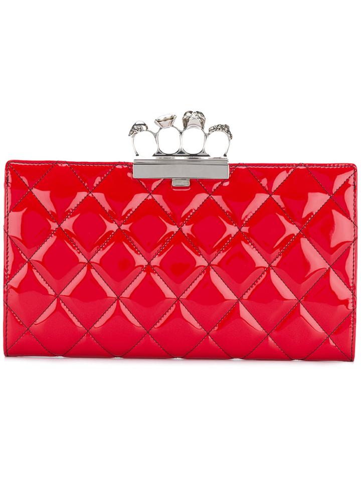 Alexander Mcqueen Knuckleduster Clutch - Red