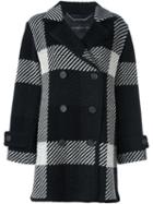 Barbara Bui Checked Coat, Women's, Size: 1, Black, Polyamide/viscose/cashmere/wool