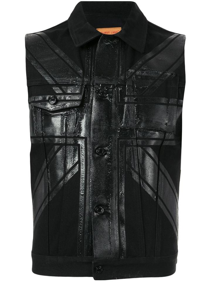 Helmut Lang Pre-owned 1997 Union Flag Vest - Black