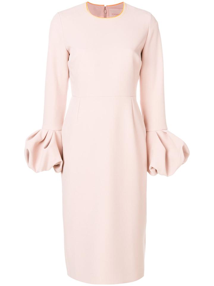 Roksanda Puffball Cuff Dress - Nude & Neutrals