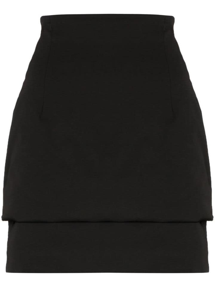 032c Cosmic Padded Mini Skirt - Black