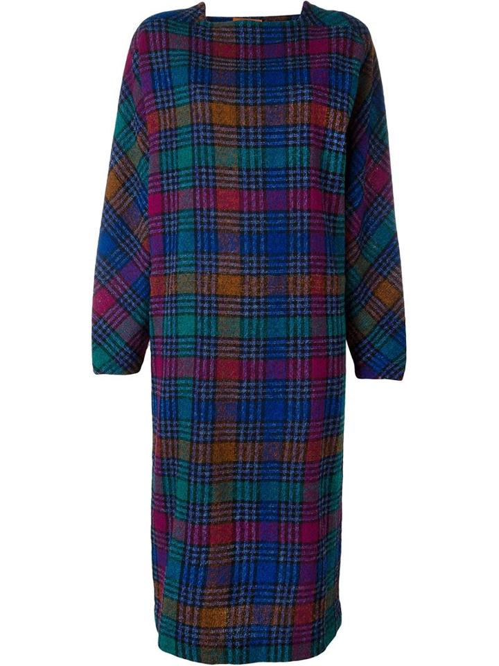 Missoni Vintage Checked Midi Dress