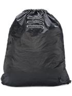 Rick Owens Drkshdw Slogan Drawstring Backpack - Black