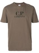 Cp Company Logo Print T-shirt - Brown