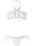 Amir Slama - Crochet Bikini Set - Women - Elastodiene - P, White, Elastodiene