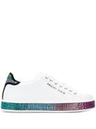 Philipp Plein Lo-top Sneakers Crystal - White
