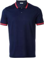 Moncler Classic Polo Shirt, Men's, Size: Xs, Blue, Cotton