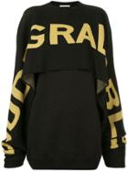 Strateas Carlucci Twin Scarf Knit Sweater - Black