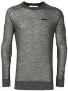 Givenchy Devoré Semi-sheer Jumper - Grey