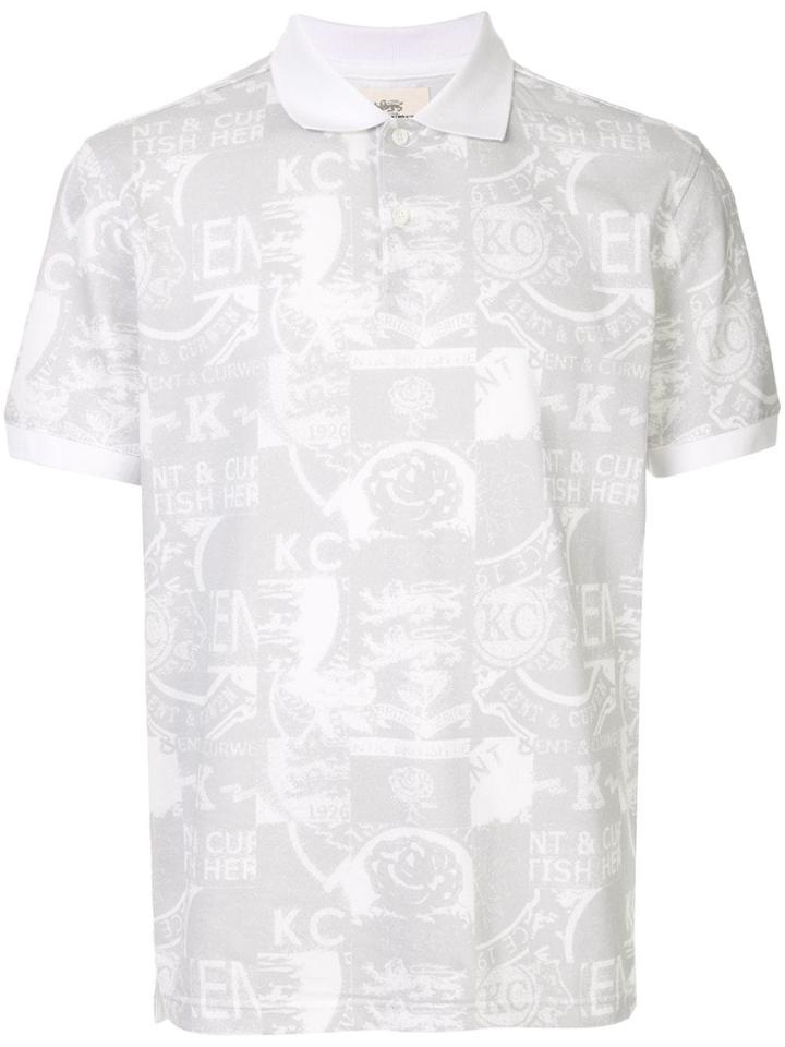 Kent & Curwen Printed Polo Shirt - Grey