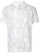 Kent & Curwen Printed Polo Shirt - Grey