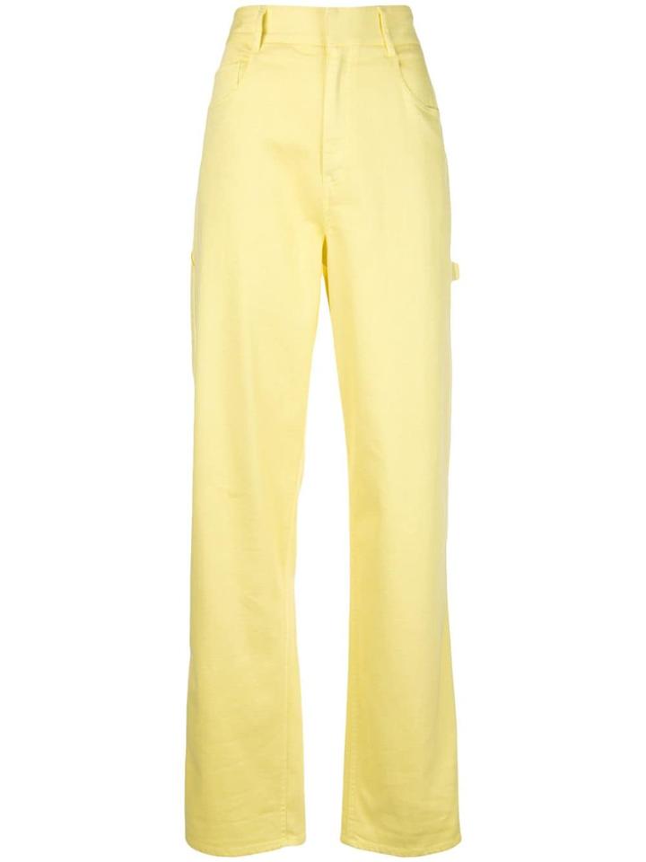 Tibi Spring Carpenter Jeans - Yellow