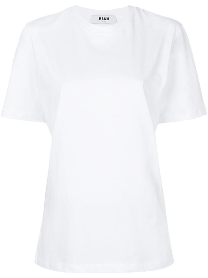 Msgm Grafitti Logo T-shirt - White
