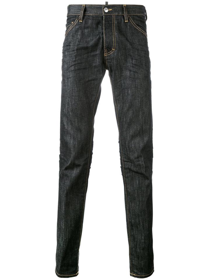 Dsquared2 - Loose Fit Jeans - Men - Cotton/spandex/elastane/polyester/calf Leather - 54, Blue, Cotton/spandex/elastane/polyester/calf Leather