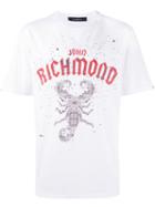 John Richmond - Scorpion Print T-shirt - Men - Cotton - S, White, Cotton