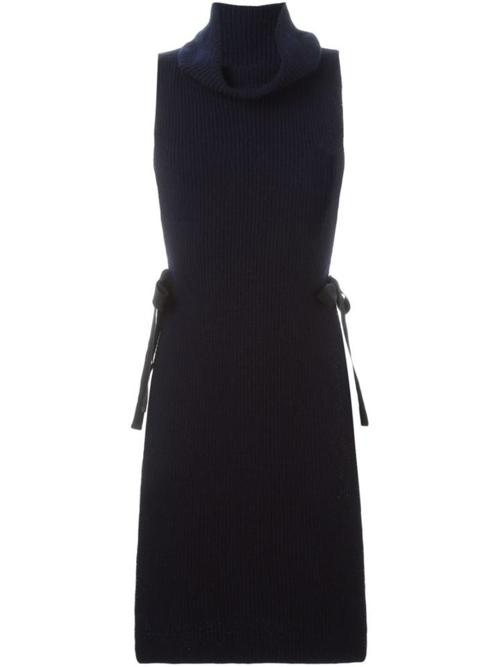 Dorothee Schumacher 'volume Is Key' Long Apron Top, Women's, Size: 4, Blue, Cotton/viscose/cashmere/wool