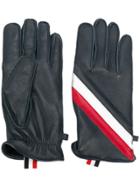 Thom Browne Quilted Deerskin Leather Glove - Blue