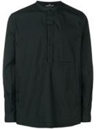 Stone Island Shadow Project Mandarin Collar Tunic Top - Black