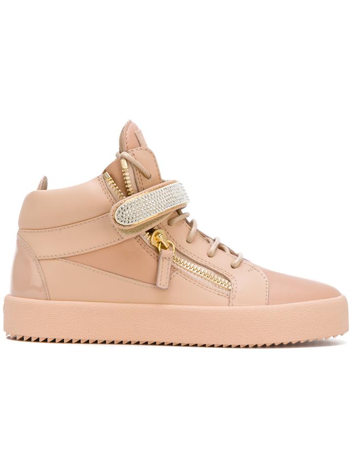 Giuseppe Zanotti Design Logoball Hi-top Sneakers - Pink & Purple