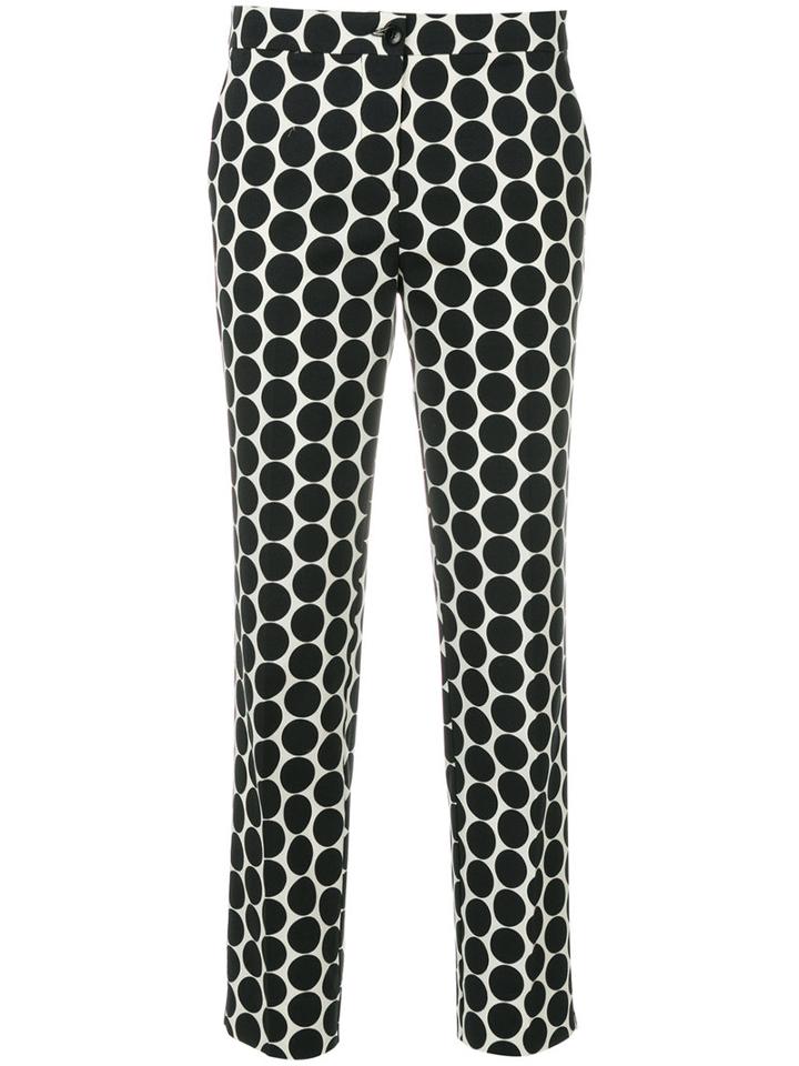 Etro - Polka Dot Cropped Tousers - Women - Cotton/spandex/elastane/viscose - 46, Black, Cotton/spandex/elastane/viscose