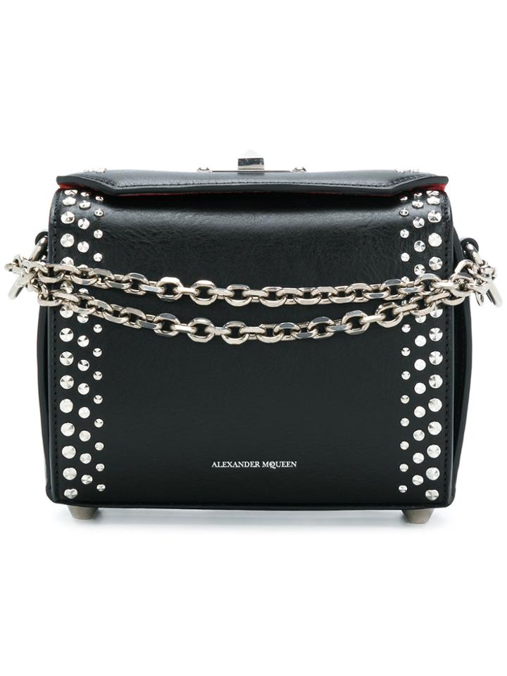 Alexander Mcqueen Studded Box Bag - Black