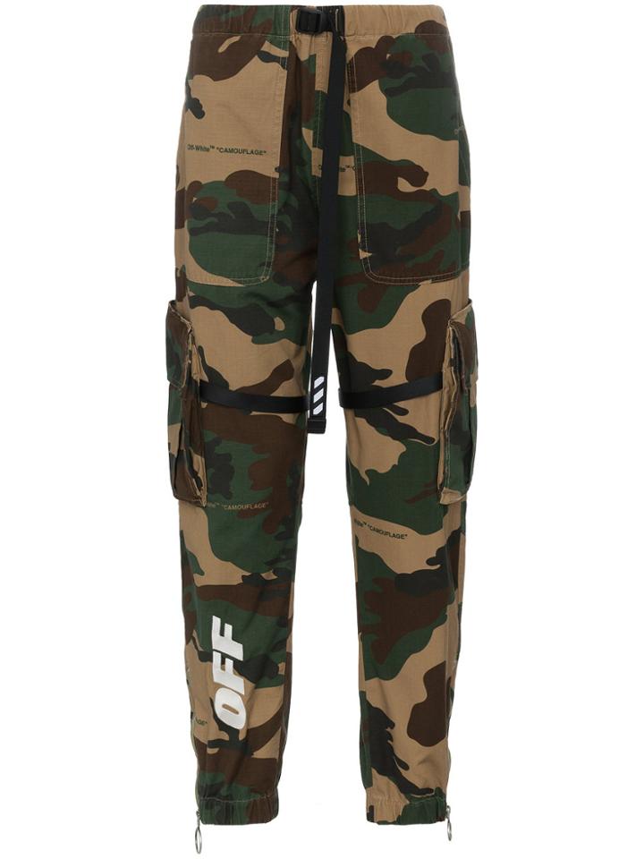 Off-white Parachute Camouflage Cotton Trousers