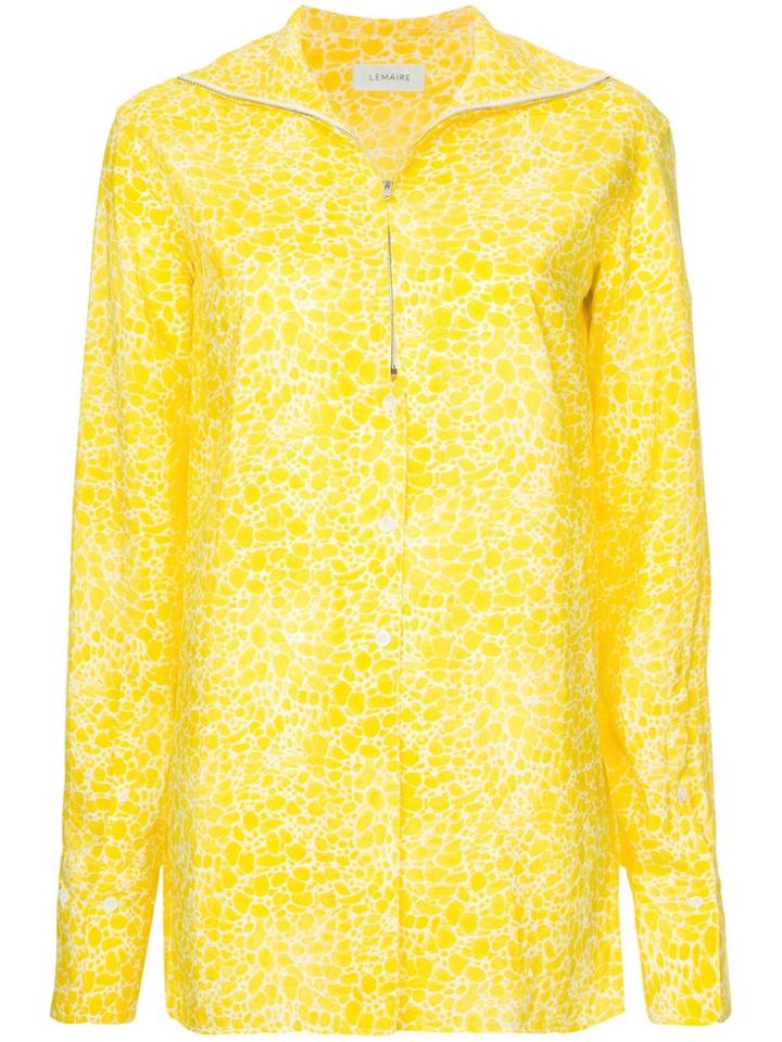 Lemaire Dot Print Shirt - Yellow