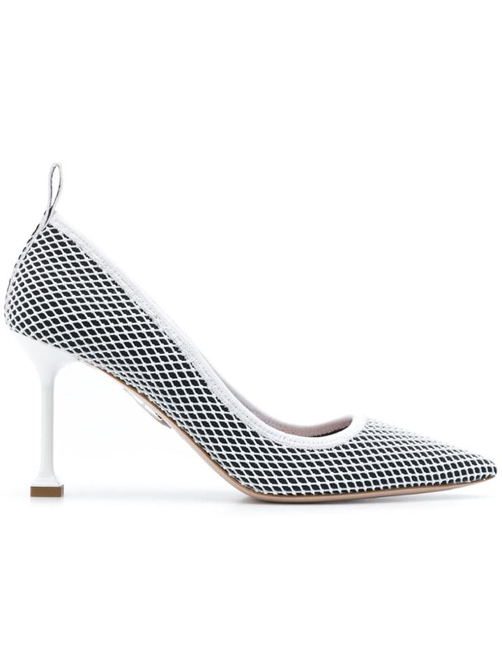 Miu Miu Pointed Fishnet Pumps - Yellow