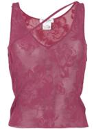 Christian Dior Pre-owned Asymmetric Knitted Vest - Pink