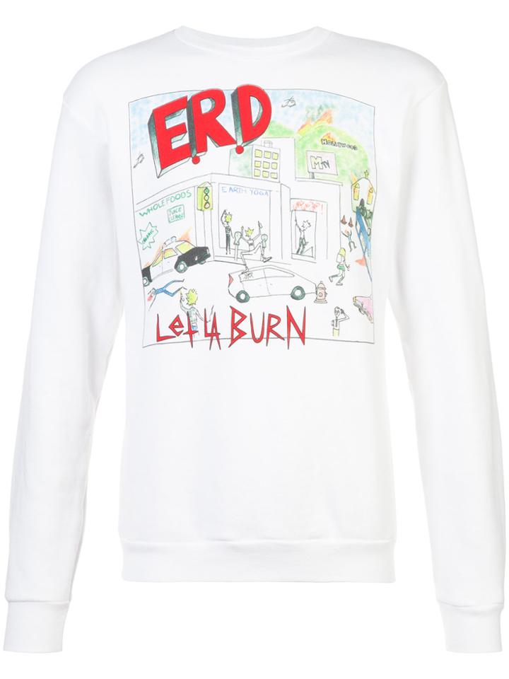 Enfants Riches Déprimés Let La Burn Sweatshirt - White