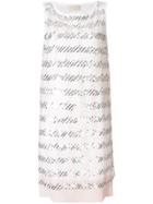 Mantu Sequin Short Dress - White