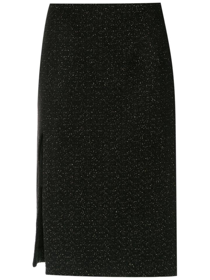 Tufi Duek Side Slit Skirt - Black