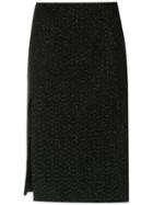 Tufi Duek Side Slit Skirt - Black