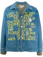 A.p.c. Printed Denim Jacket - Blue