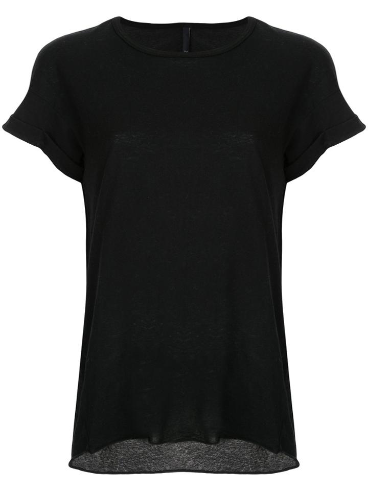 Nobody Denim Organic Rolled Tee - Black