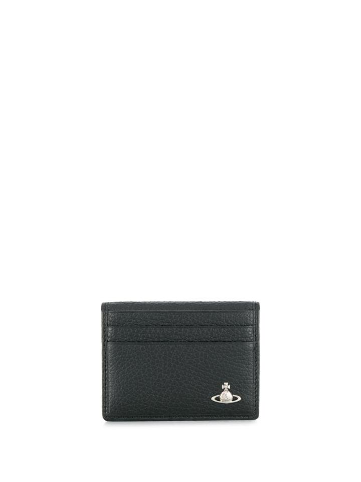 Vivienne Westwood Orb Plaque Cardholder - Black