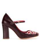 Sarah Chofakian Mary Jane Pumps - Red