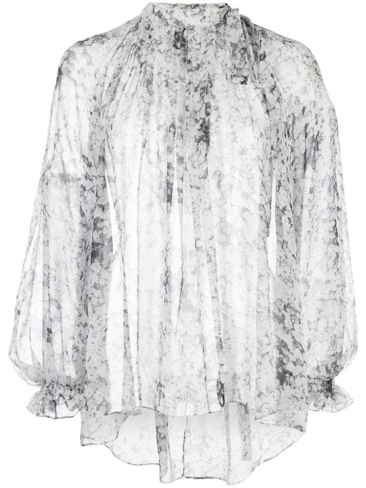 Adam Lippes Pintuck Bow Blouse - White