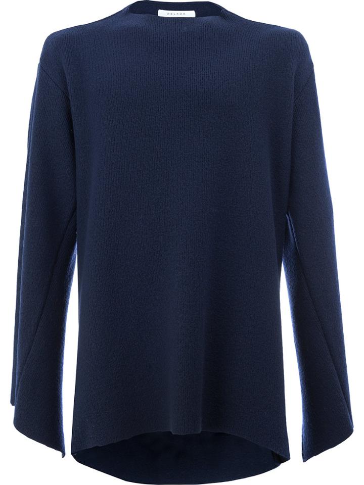 Delada Oversized Cut-out Jumper - Blue