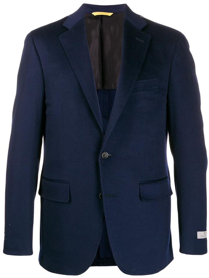 Canali Pocket-square Suit Jacket - Blue