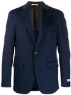 Canali Pocket-square Suit Jacket - Blue