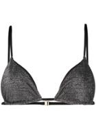 Mc2 Saint Barth Glitter Bikini Top - Black