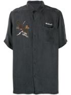 Maharishi Embroidered Short-sleeve Shirt - Grey