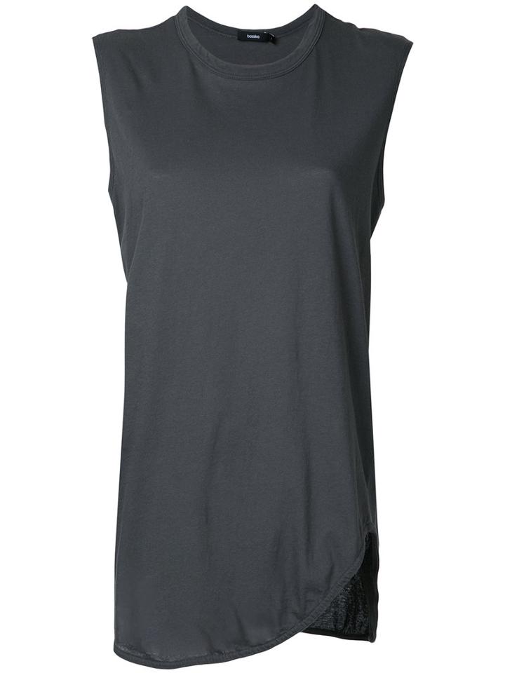 Bassike - Classic Tank Top - Women - Cotton - Xl, Grey, Cotton