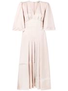 Fendi Cape-style Sleeves Dress - Pink