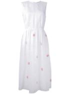 Jupe By Jackie - Floral Embroidered Dress - Women - Cotton - M, White, Cotton