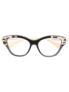 Miu Miu Eyewear Cat Eye Glasses - Grey