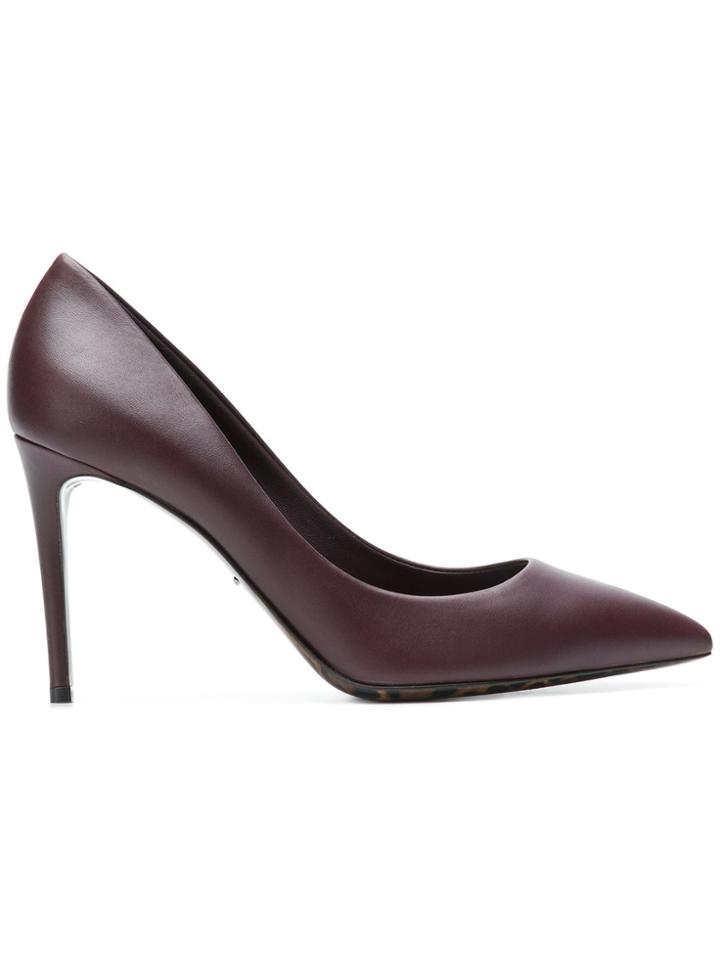 Dolce & Gabbana Leopard Sole Kate Pumps - Red