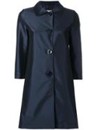 Herno - Three-quarters Midi Coat - Women - Polyamide/polyester/spandex/elastane - 48, Blue, Polyamide/polyester/spandex/elastane