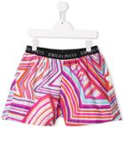 Emilio Pucci Junior Teen Geometric Print Shorts - Pink